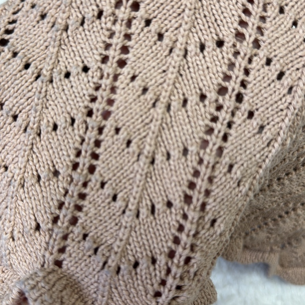 Reformation Junio open knit summer beach dress size medium - Picture 12 of 13